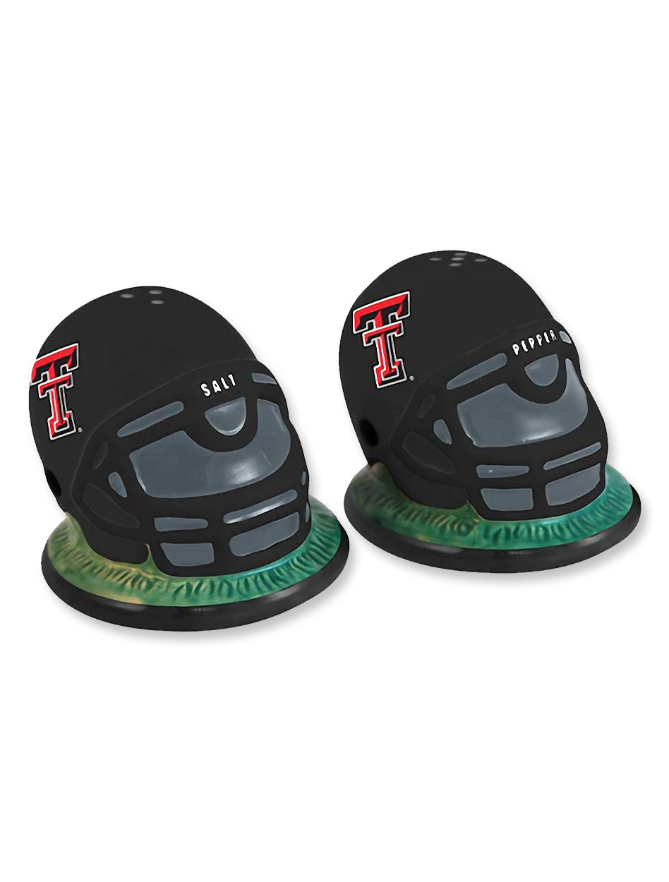 Texas Tech Double T Ceramic Helmet Salt & Pepper Shakers