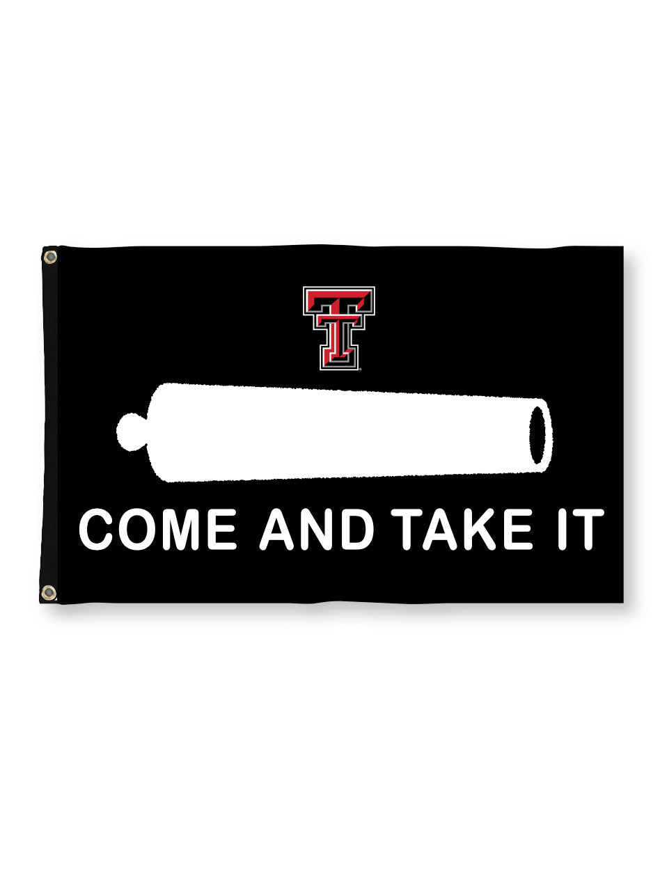 Texas Tech "Come & Take It" 3'x5' Black Deluxe Flag