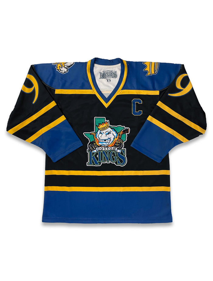YOUTH Lubbock Cotton Kings Official Black Hockey Jersey