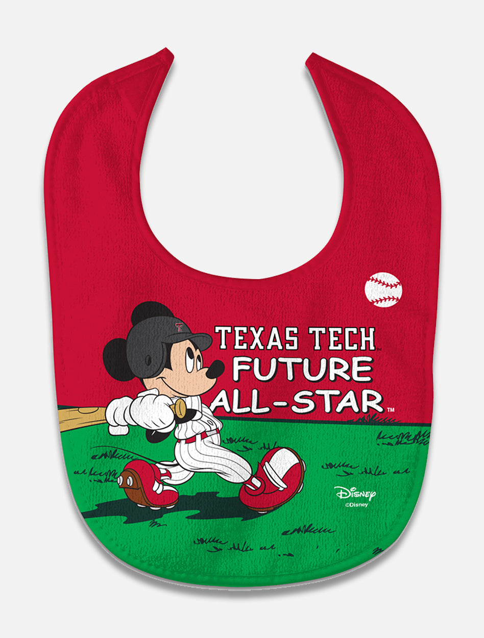 Disney x Red Raider Outfitter Texas Tech "Future All-Star" Baseball Baby Bib