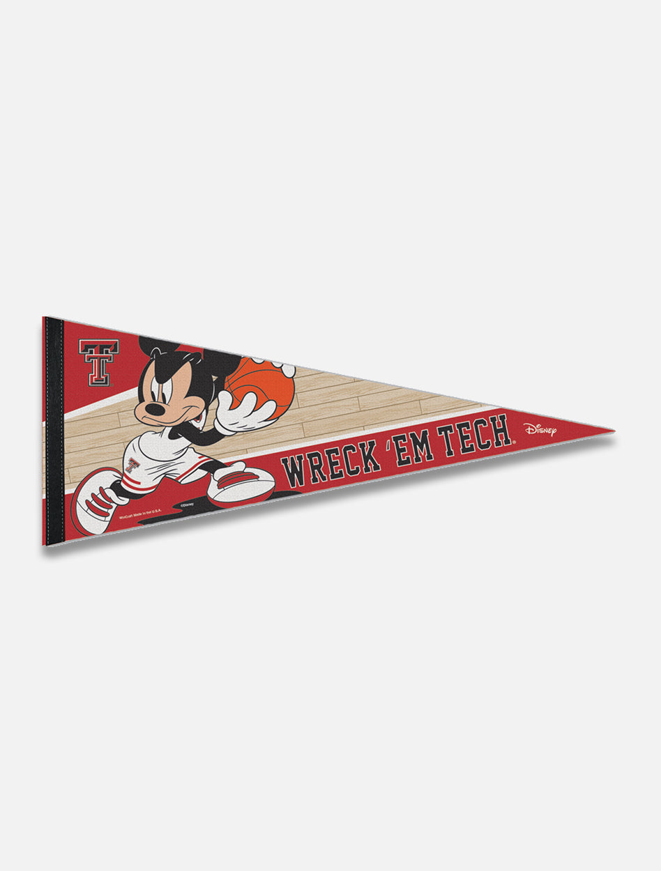 Disney x Red Raider Outfitter Texas Tech Mickey "Basketball Player" Pennant