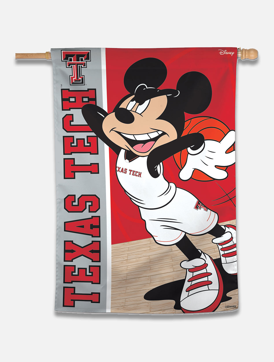 Disney x Red Raider Outfitter Texas Tech "Dunking Mickey" Vertical House Banner