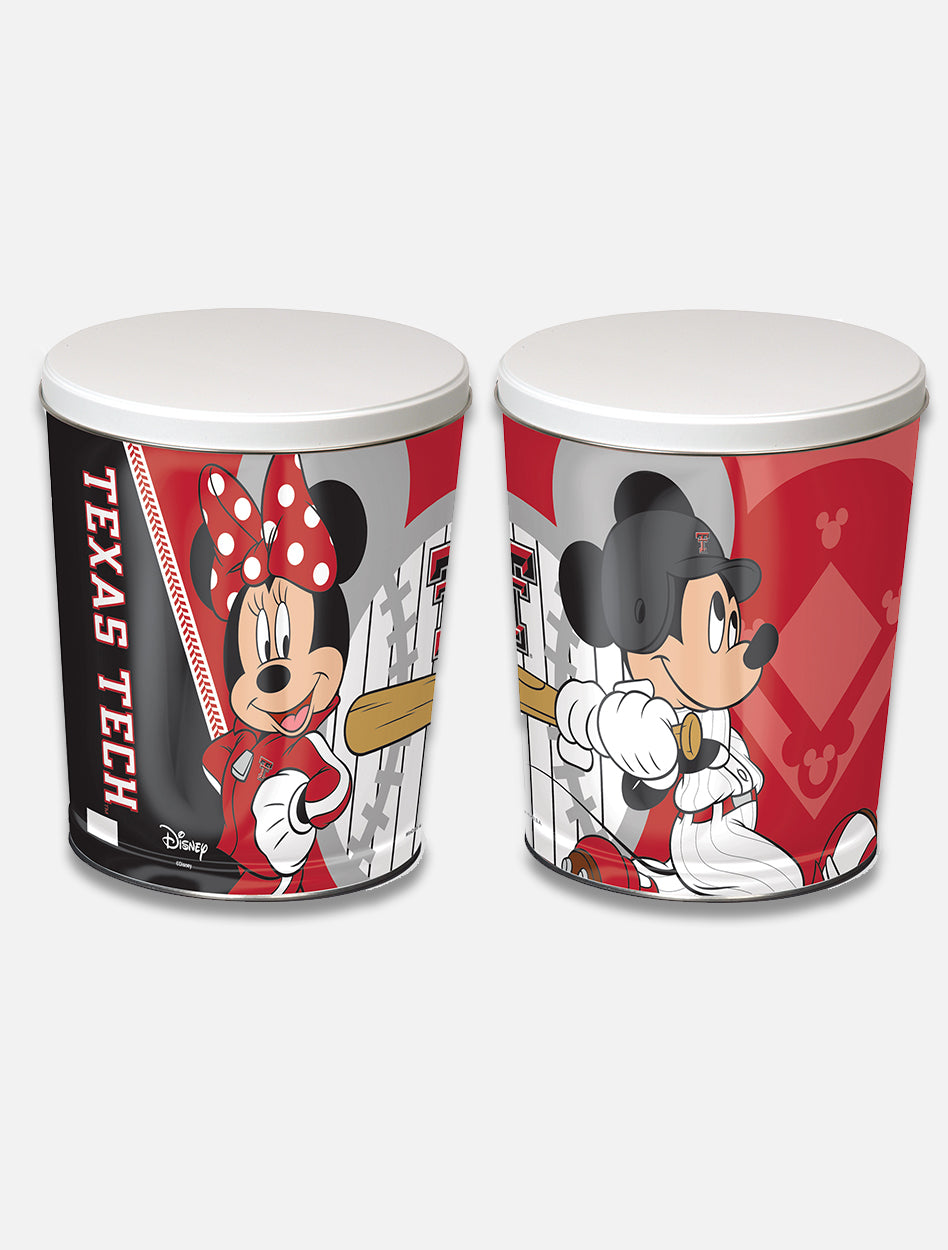 Minnie Baseball Disney x RRO Texas Tech Mickey and Minnie Baseball Popcorn Tin – Red ...