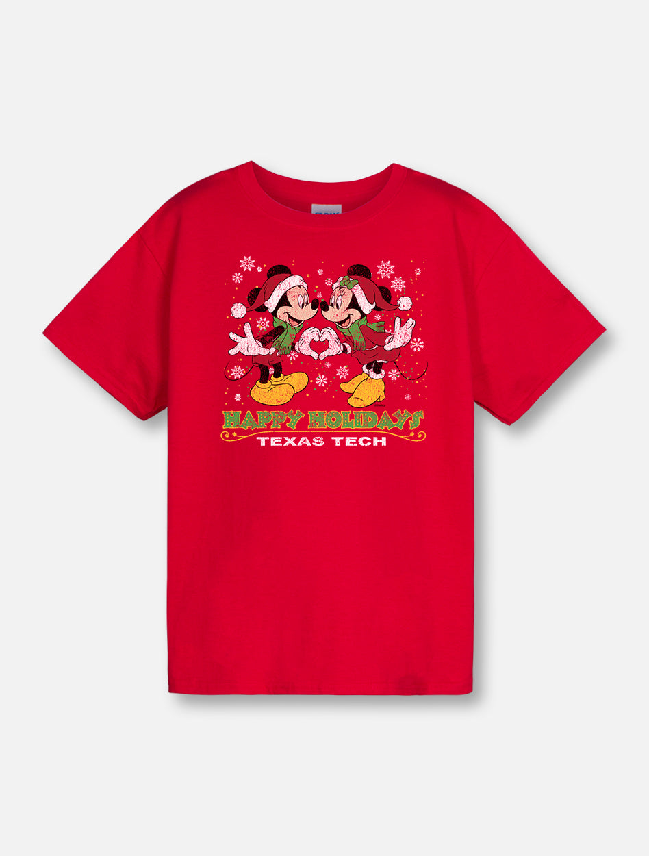 Disney x Red Raider Outfitter Christmas "Noel Heart" Mickey and Minnie YOUTH T-Shirt