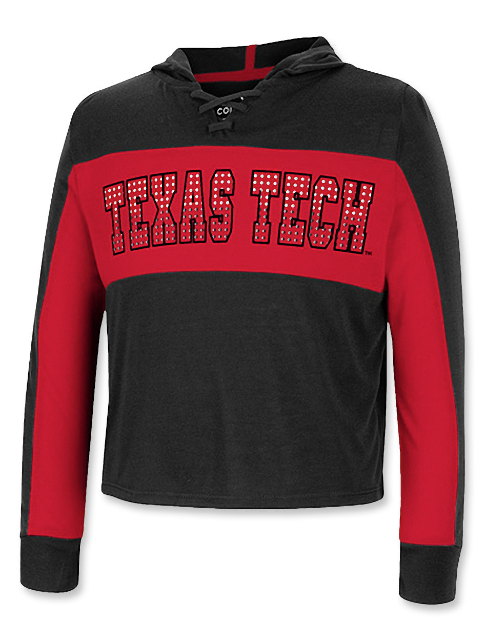 Arena Texas Tech "Galooks" YOUTH Hooded Lace Up Long Sleeve Shirt