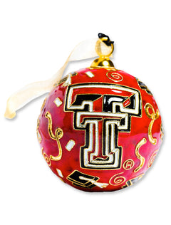 Kitty Keller Texas Tech Graduate Double T Ornament