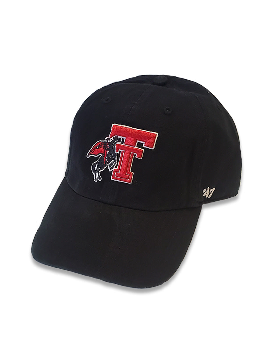 47 Brand Texas Tech Red Raiders "Hudson" Vault Masked Rider Double T Adjustable Cap