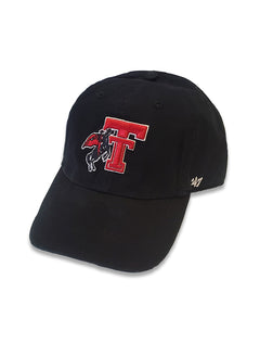 47 Brand Texas Tech Red Raiders "Hudson" Vault Masked Rider Double T Adjustable Cap