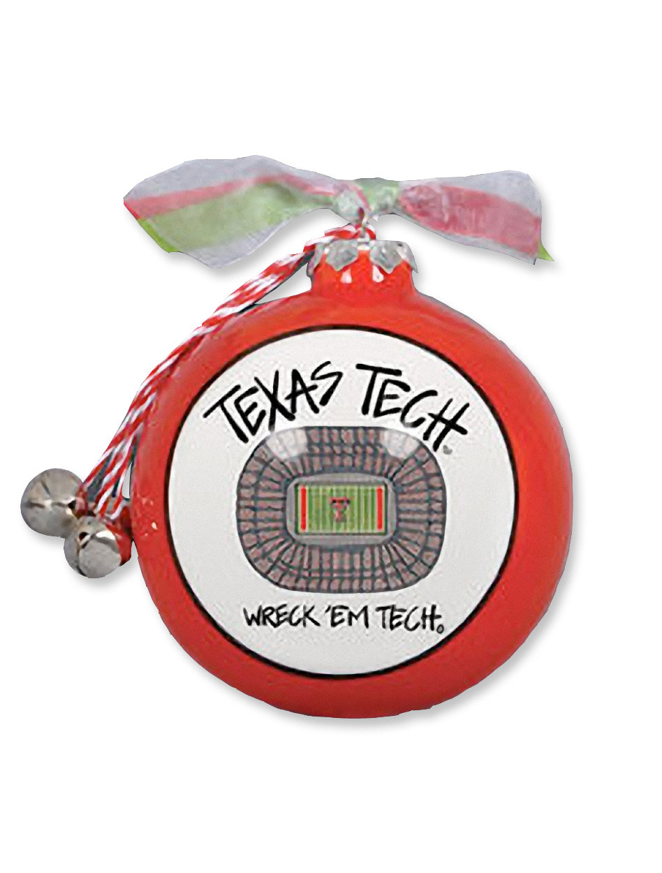 Texas Tech "Stadium View" Ceramic Christmas Ornament