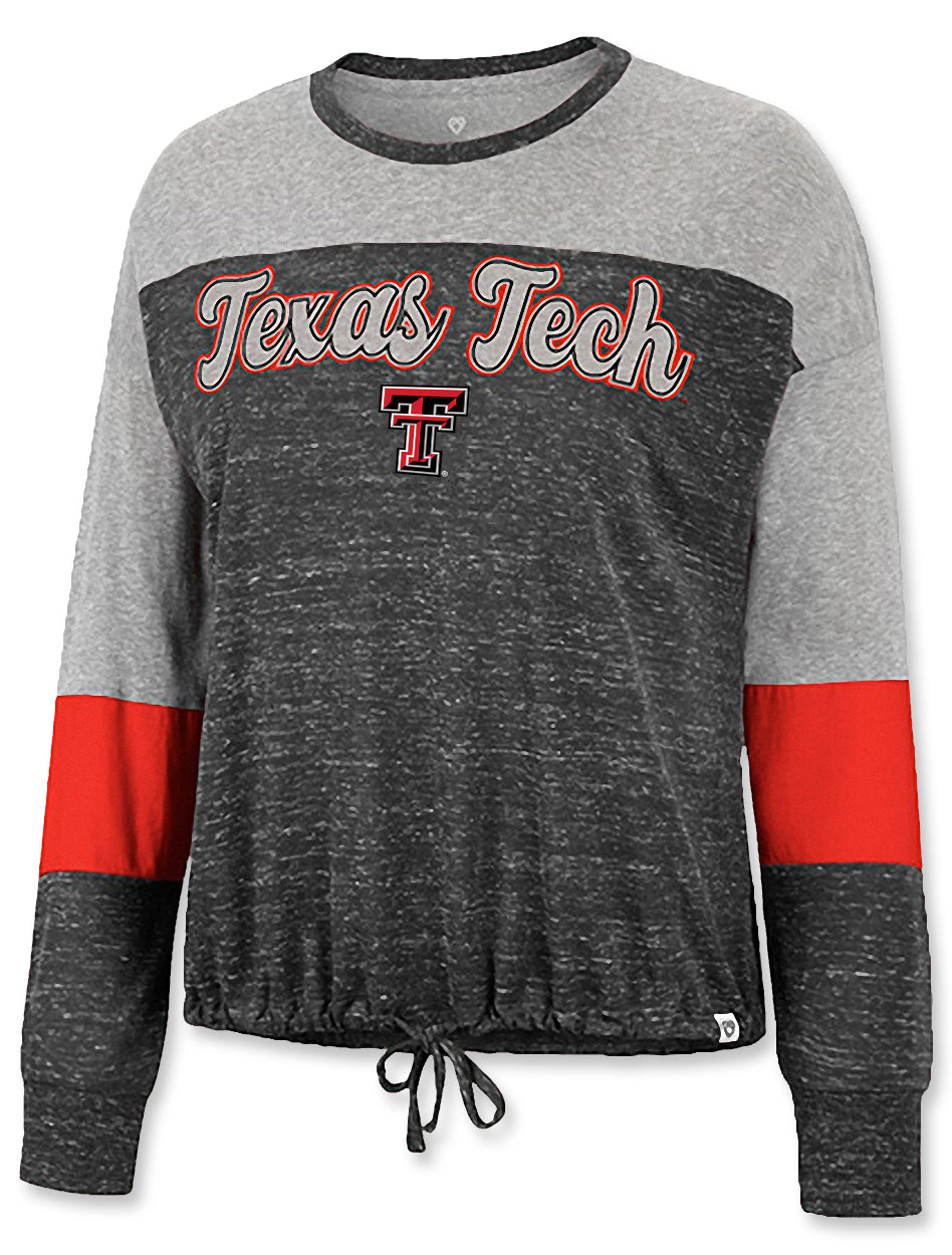 Arena Texas Tech " Joanna" Women's Long sleeve Tie Front Shirt