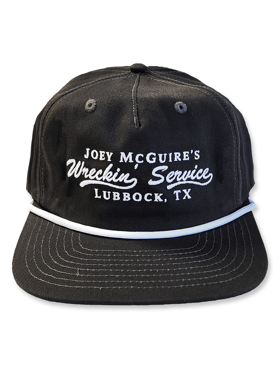 Joey McGuire's Wreckin Service Charcoal Rope Snapback Cap