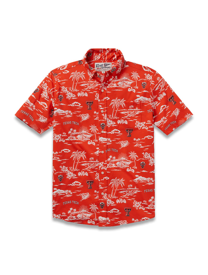 Texas Tech Reyn Spooner "Kekai" Hawiian Men's Button Down Shirt
