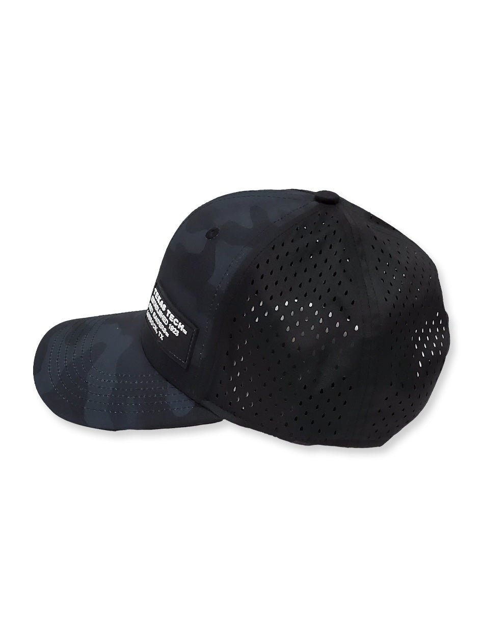 Legacy Texas Tech Black Camo "Rempa" Rubber Patch Mid-Pro Adj. Cap