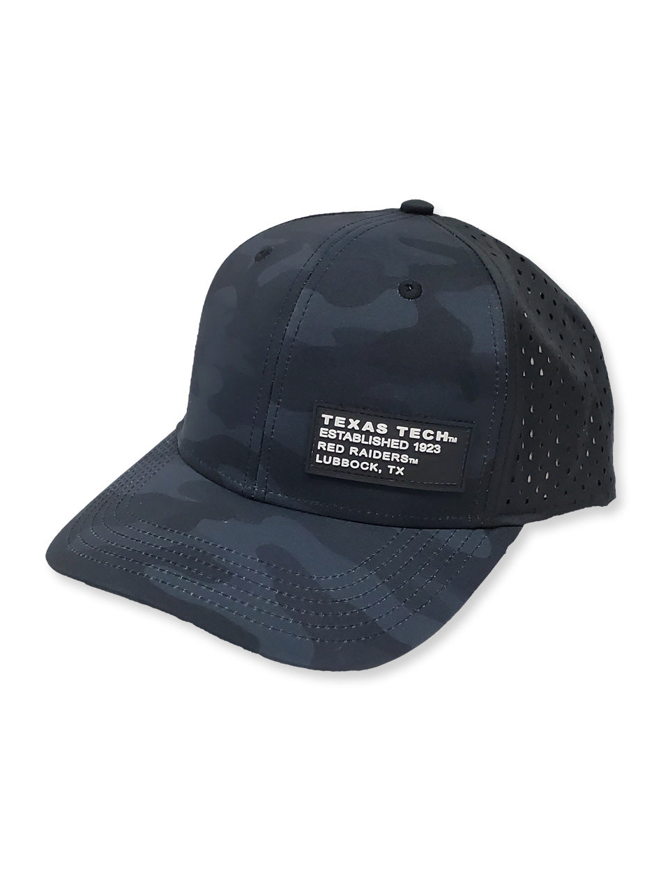 Legacy Texas Tech Black Camo "Rempa" Rubber Patch Mid-Pro Adj. Cap