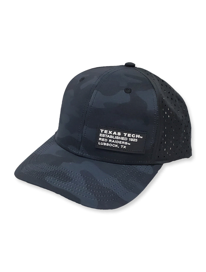 Legacy Texas Tech Black Camo "Rempa" Rubber Patch Mid-Pro Adj. Cap