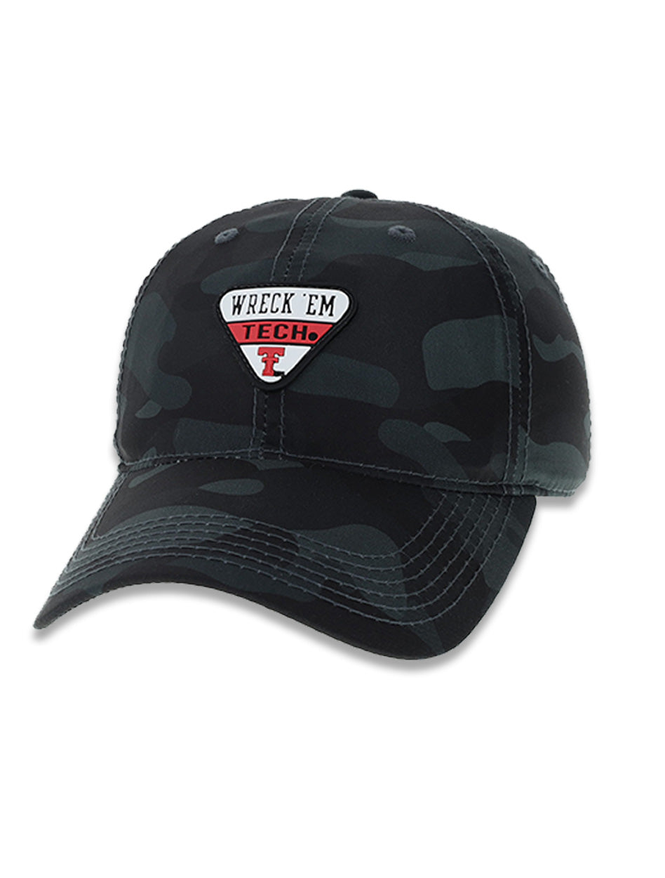 Legacy "Wreck'em Tech" Triangle Rubber Patch on Camo Cool Fit Adj. Cap