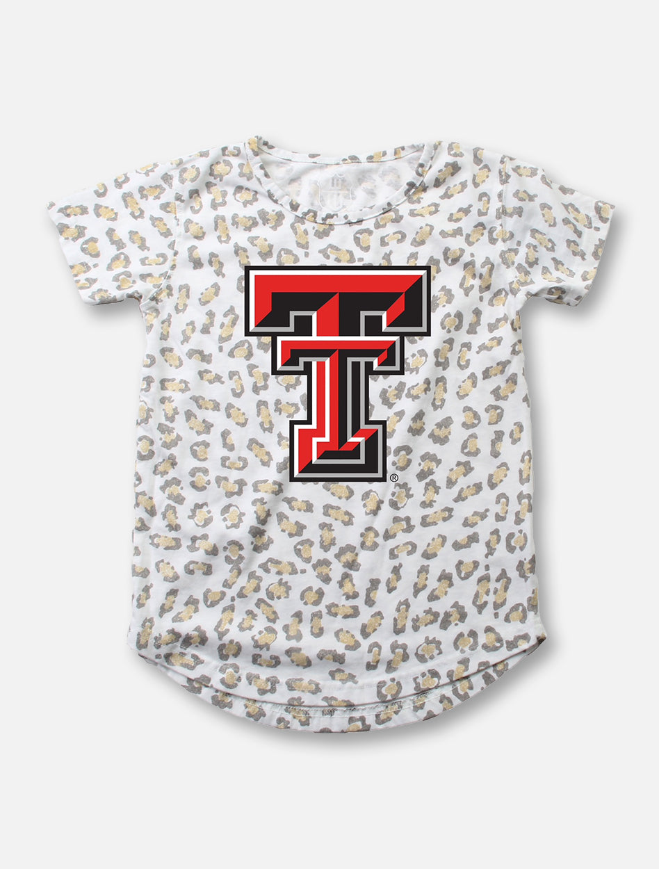 Texas Tech Double T Leopard Burnout YOUTH Tee