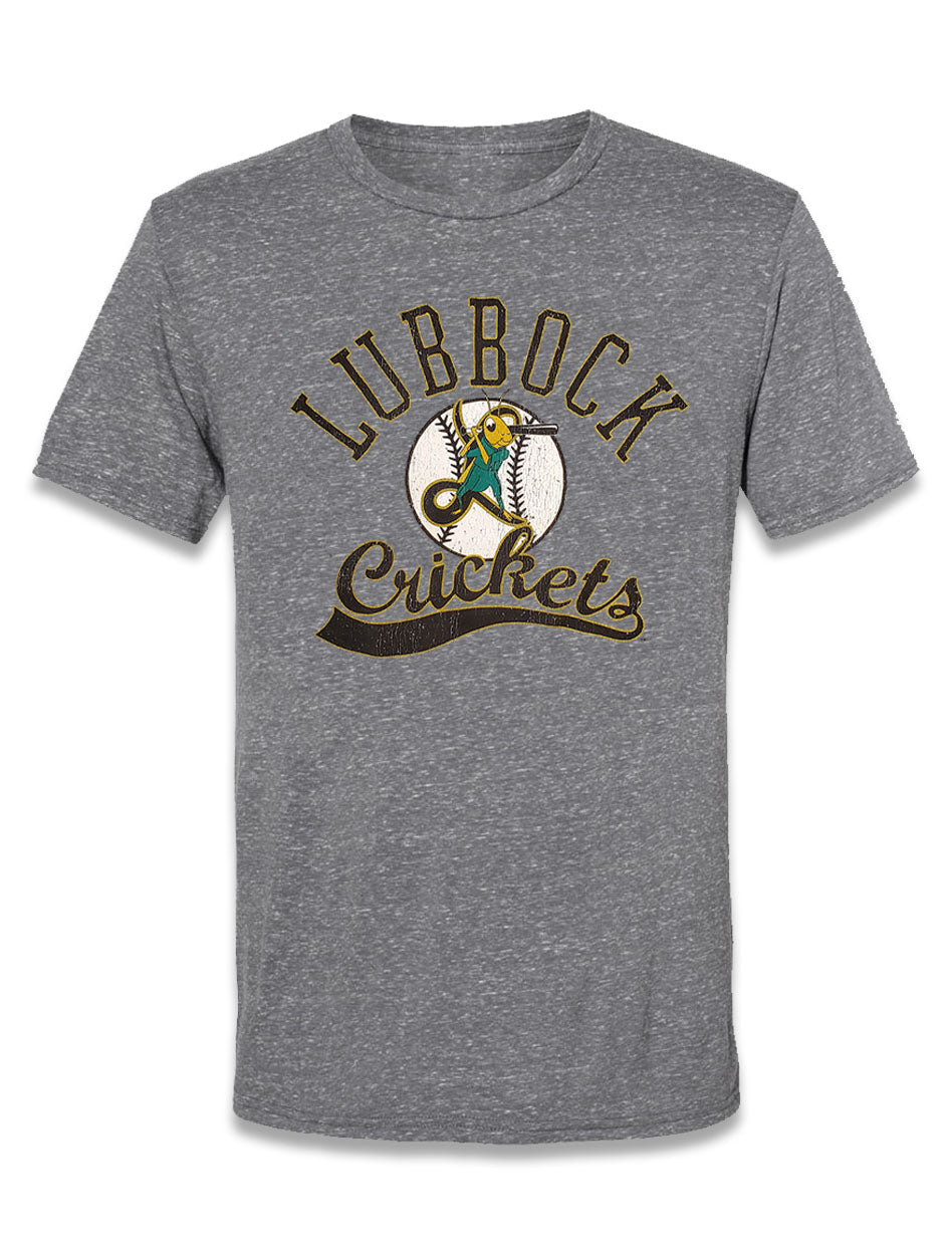 Lubbock Crickets Tri-Blend Short Sleeve T-Shirt