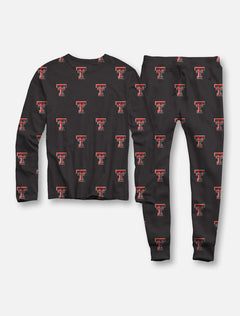 Texas Tech Double T All Over YOUTH Pajama Set