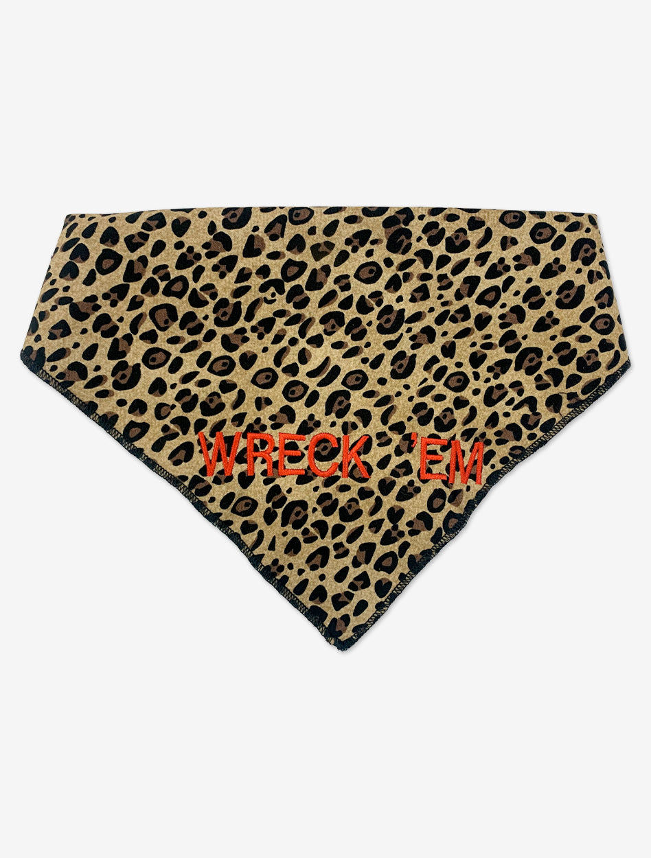 Wreck'em "Leopard" Print Pet Scarf