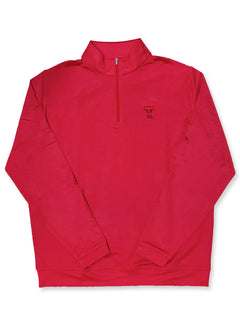Peter Millar Throwback Double T Perth Stretch "Stitch" Quarter Zip