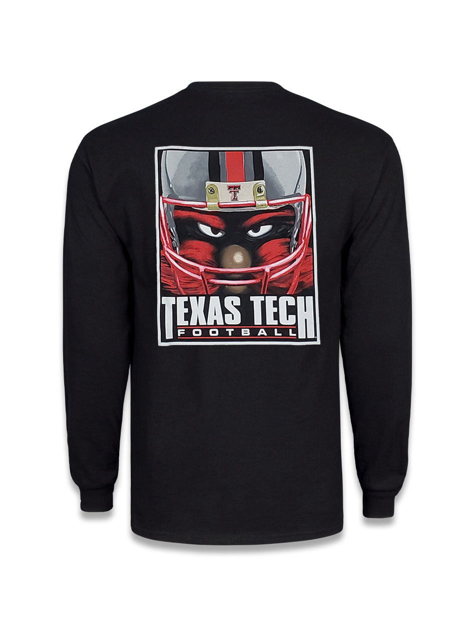 Texas Tech" Raider Red Helmet" Long Sleeve Shirt