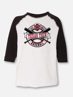 Texas Tech Red Raiders Baseball "Right Off the Bat" TODDLER Raglan