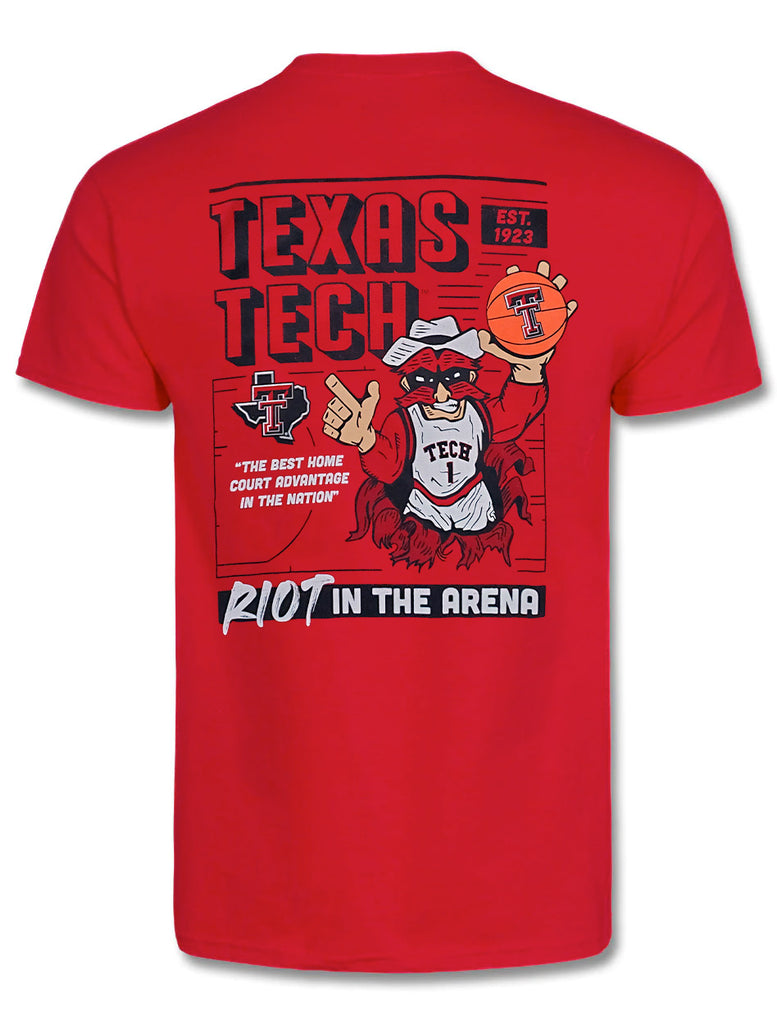 Arena Texas Tech Lana Women's Oversized V-Neck T-Shirt in Grey, Size: M, Sold by Red Raider Outfitters