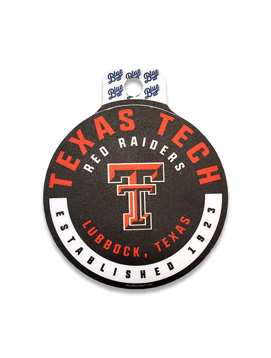 Texas Tech Round "Run and Hide" Decal