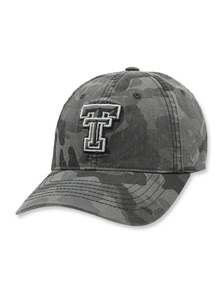 Zephyr Texas Tech "Smoke City" Tonal Double T Patch on Camo Adj. Cap