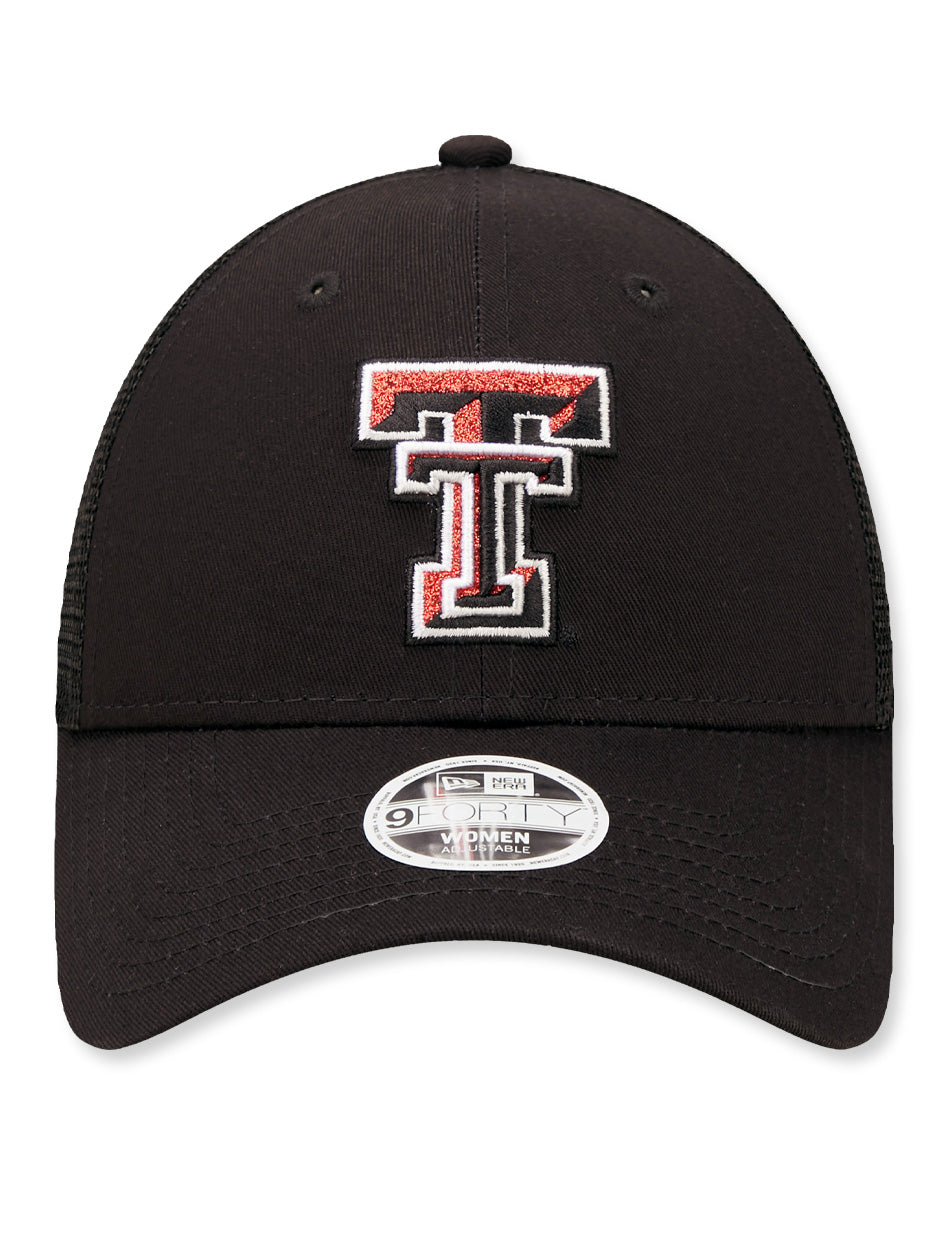 New Era 940 WOMENS Texas Tech Glitter Double T Snapback Cap