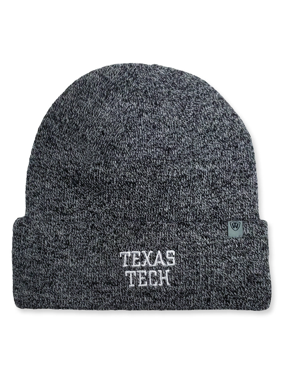 TOW Texas Tech Double T "Black Heath" Cuffed Beanie