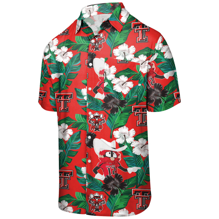 Texas Tech Red Raiders Raider Red "Mascot Floral" Button Down