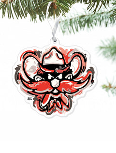 Texas Tech "Red Raider Face" Ornament