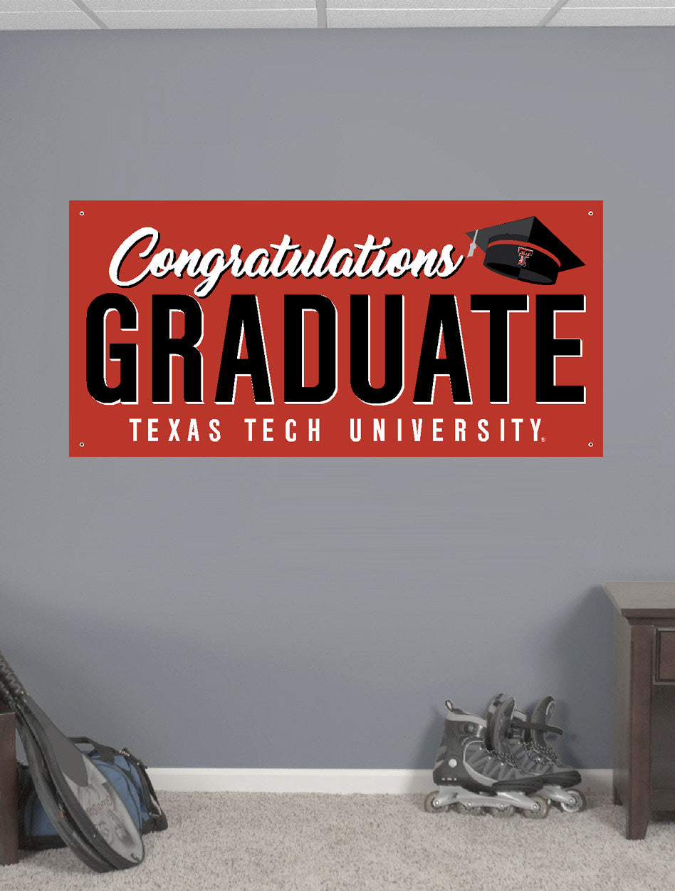 Texas Tech Congratulations Graduate 2'x4' Banner