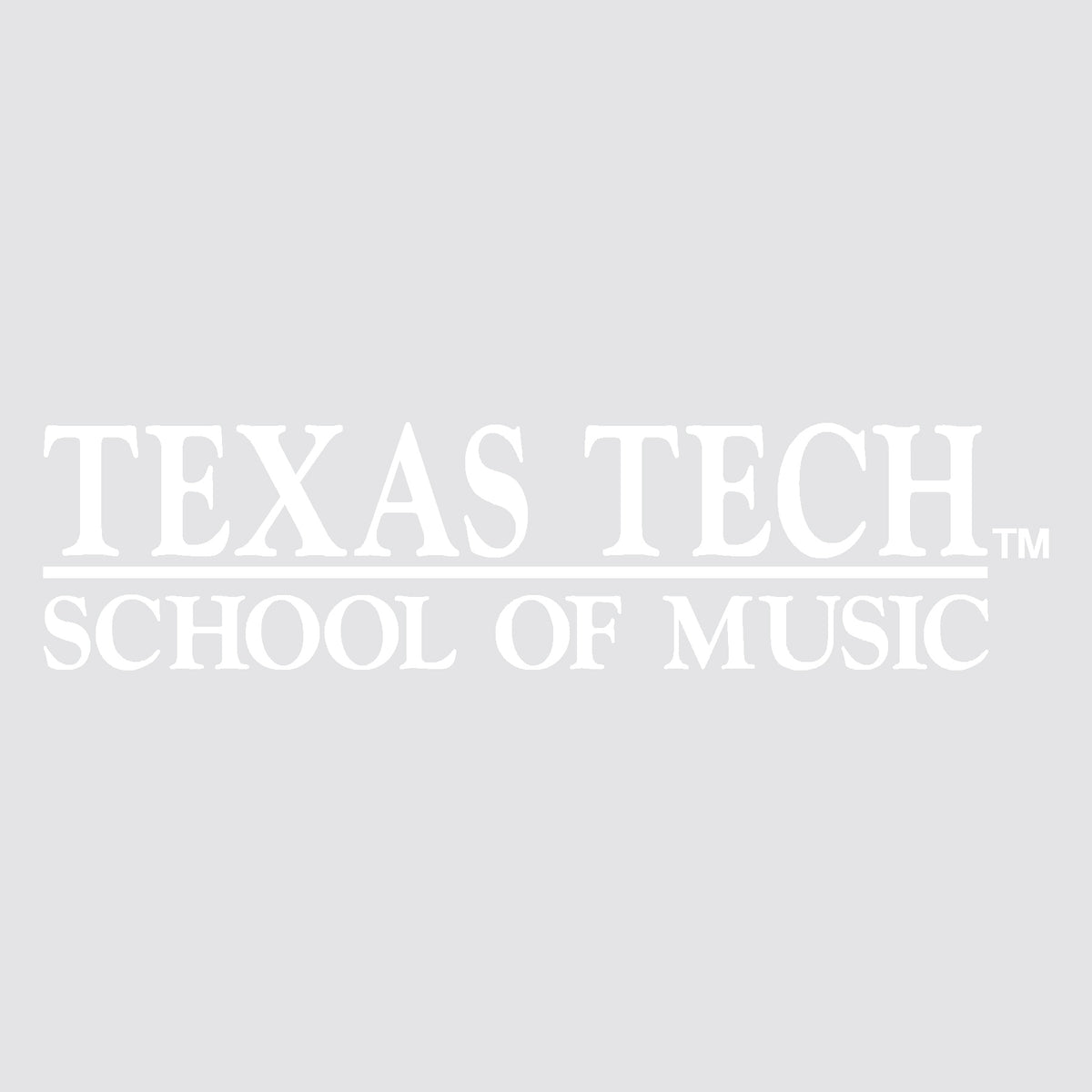Texas Tech School of Music Vinyl Decal