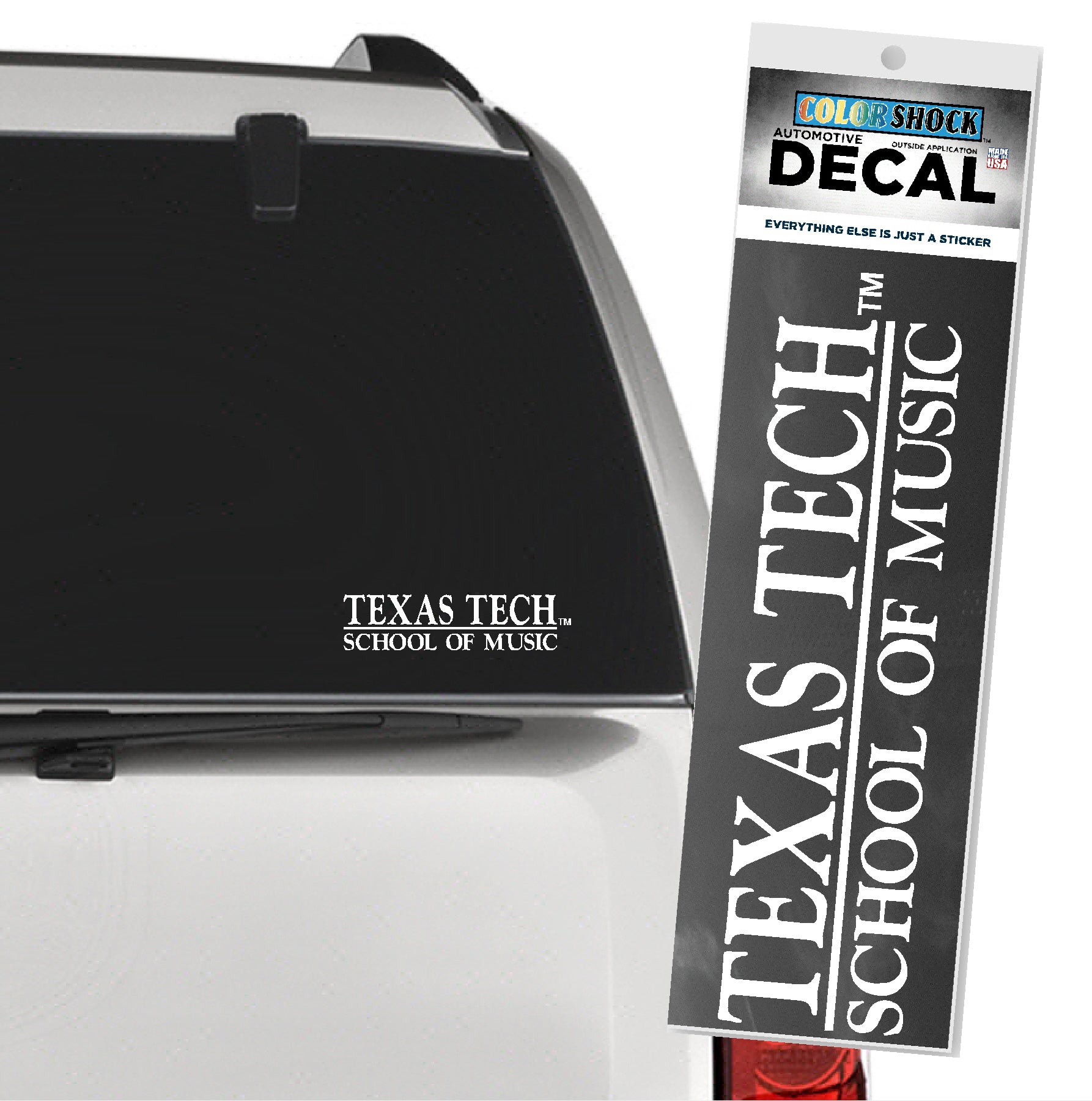 Texas Tech School of Music Vinyl Decal