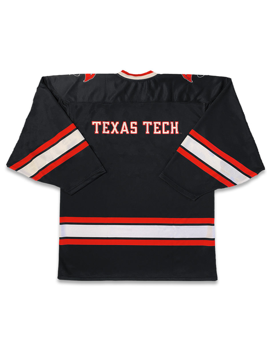 YOUTH Texas Tech Red Raiders "Throwback" Black Hockey Jersey