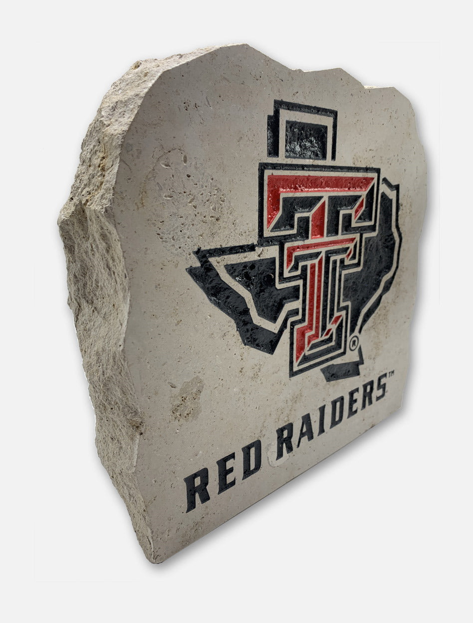 Texas Tech Lonestar Pride Logo over Red Raiders Sign Stone