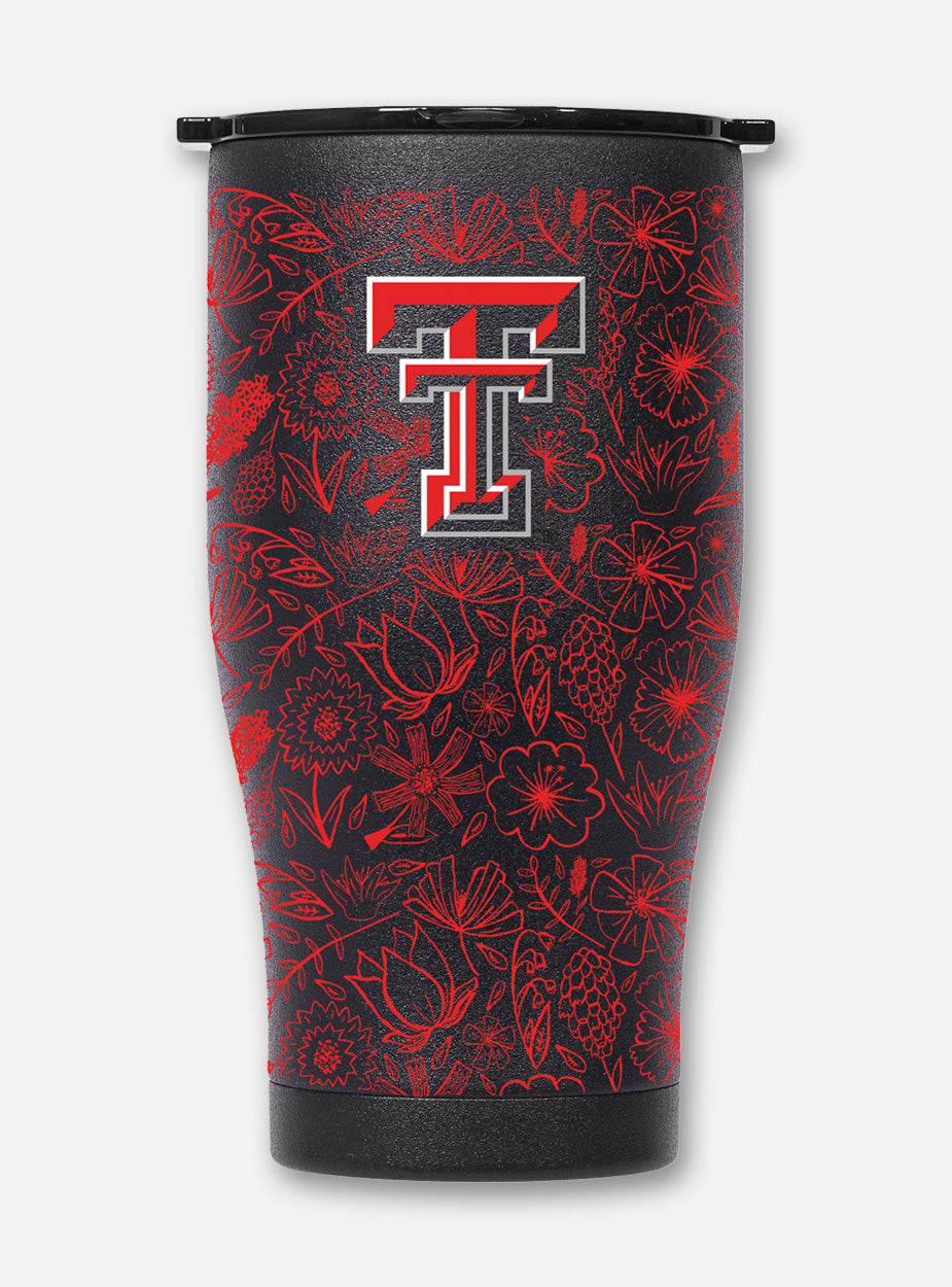 Texas Tech Orca Floral "Chaser" Double Walled Travel Tumbler