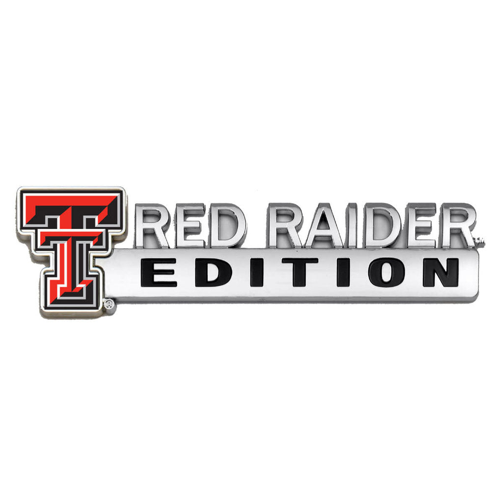 Red Raider Sticker Texas Tech Red Raider Edition Metal Car Emblem – Red Raider Outfitter