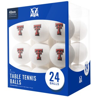 Texas Tech Red Raiders 24 Count - Table Tennis Balls