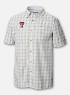 Texas Tech Columbia "Slack Tide" Double T Plaid Button Down Shirt