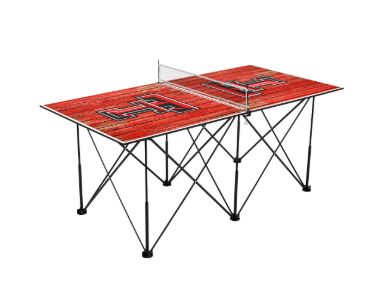 Texas Tech Red Raiders Pop Up Table Tennis 6ft - Weathered Design