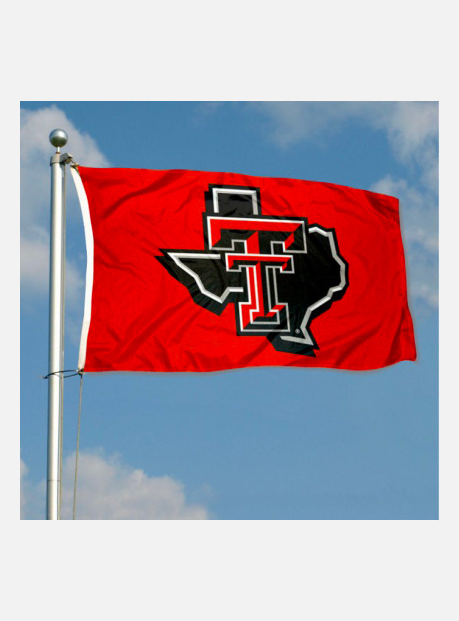 Texas Tech Red Raiders Red 3' x 5' Silk Screen Flag w/ Pride Logo – Red ...