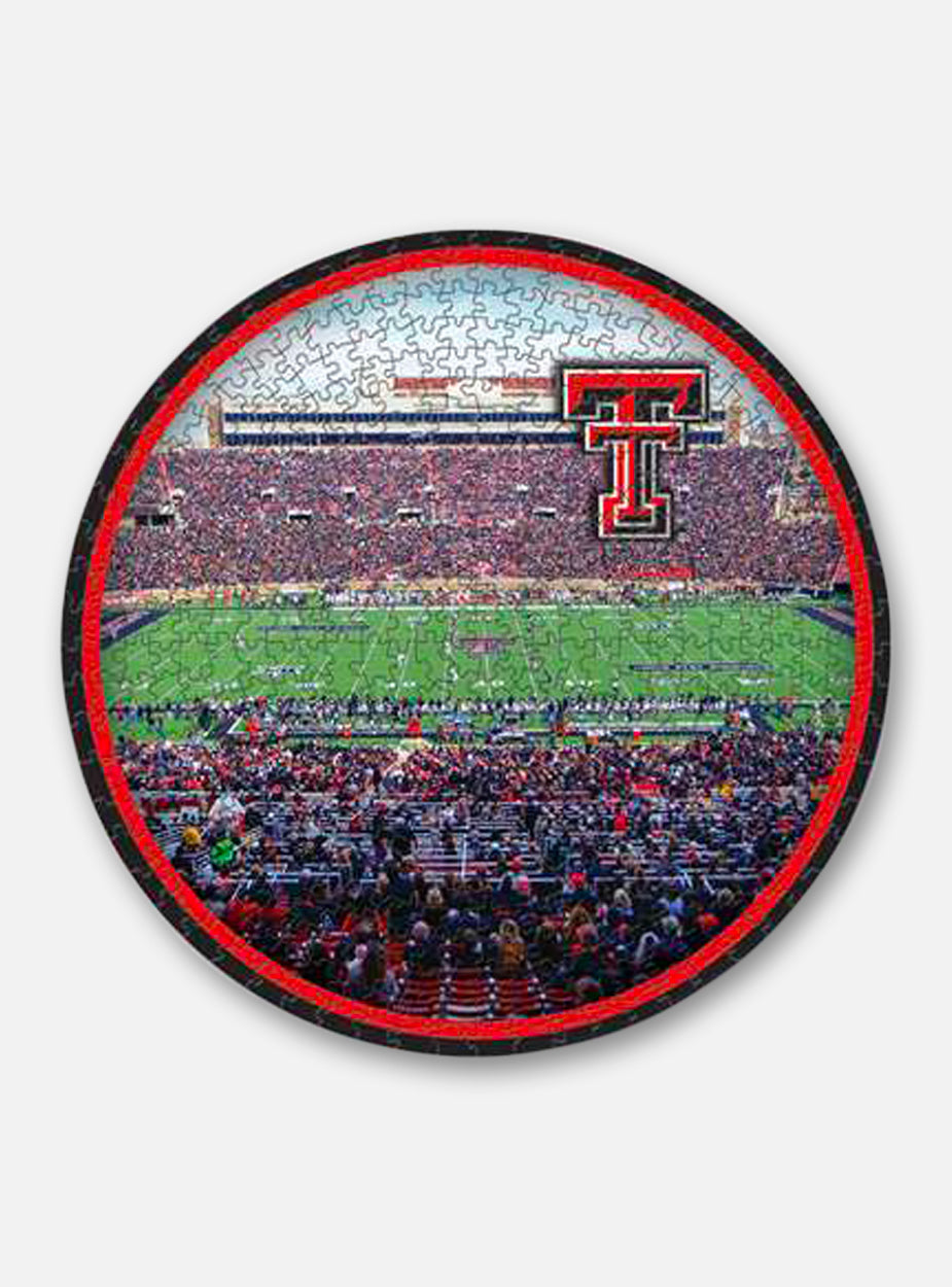 Texas Tech Red Raiders Round Stadium 500 Piece Puzzle