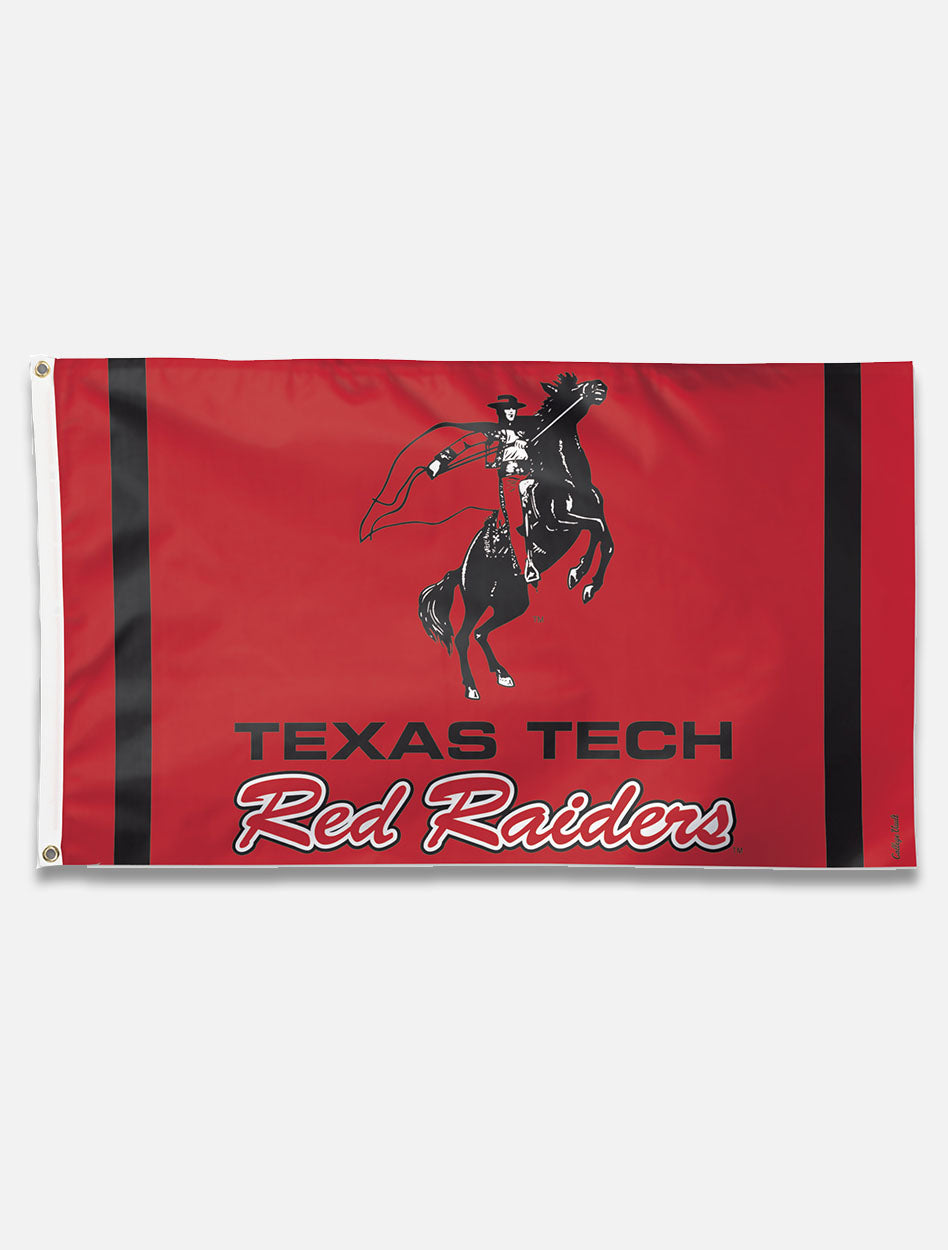 Texas Tech Red Raiders Vault "Horse and Rider with Red Raiders" House Flag