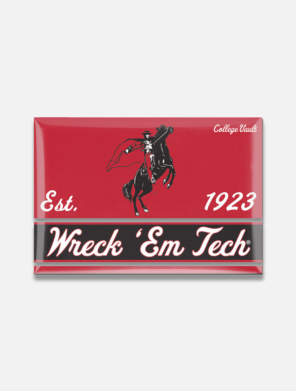 Texas Tech Red Raiders "Vault Rearing Rider" with Wreck'em Magnet