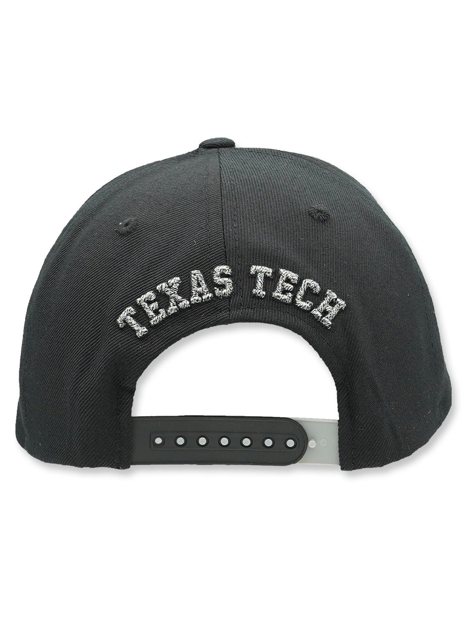 Zephyr Texas Tech "Tungsten" Tonal Double T Flat Bill Snapback Cap