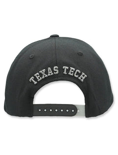 Zephyr Texas Tech "Tungsten" Tonal Double T Flat Bill Snapback Cap